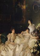 John Singer Sargent The Wyndham Sisters Lady Elcho,Mrs.Adeane,and Mrs.Tennanet (mk18) USA oil painting artist